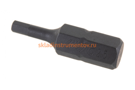 Шестигранная вставка 1/4 DR 2.5x25мм S2 JTC 11525025