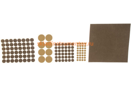 Набор самоклеящихся накладок на мебельные ножки Stayer COMFORT 125 шт, коричневые 40916-H125