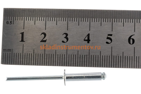 Заклепки алюминиевые (500 шт; 4х16 мм) КОБАЛЬТ 918-528