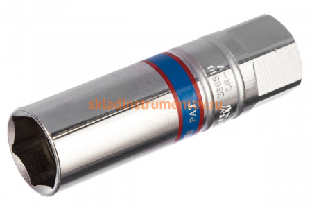 Свечная шестигранная головка 3/8", 16мм, магнитный фиксатор KING TONY 366516