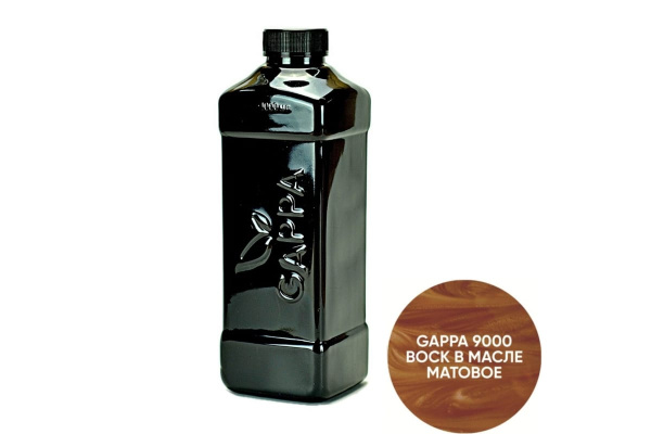 Воск в масле GAPPA 9000 бесцветный матовый, 1 л 9000-1