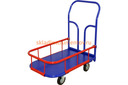 Тележка RUSKLAD платформенная с бортиком ТПБ 7 (800x1400) d200мм
