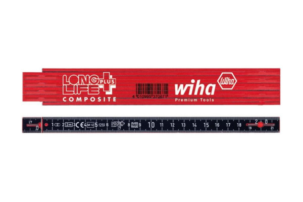 Складной метр 2м Wiha LonglifePlus Composite 37067