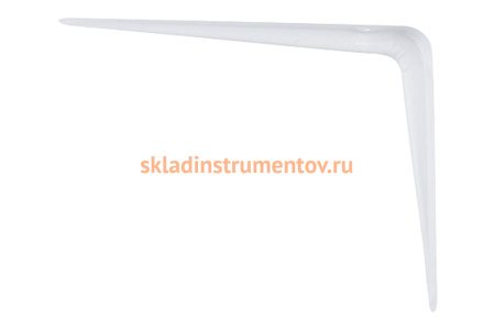 Угловой кронштейн с ребром СИБРТЕХ 175х225 мм белый 94016