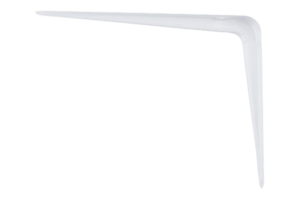 Угловой кронштейн с ребром СИБРТЕХ 175х225 мм белый 94016