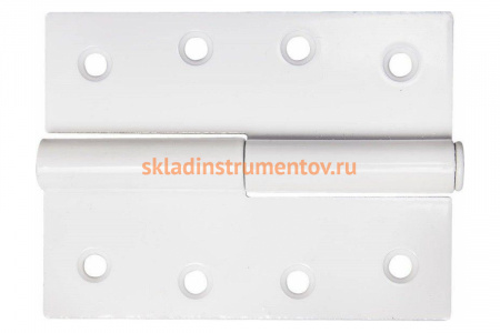 Дверная разъемная петля STAYER Master цвет белый левая 100 мм 37613-100-2L