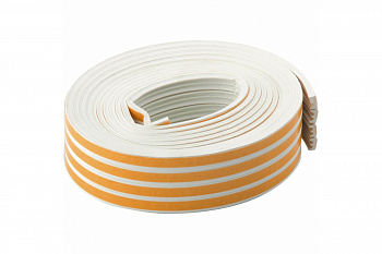 Уплотнитель СИБРТЕХ 6 м, профиль "E", белый // СИБРТЕХ Р 93943