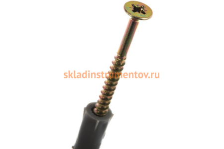 Дюбель Зубр СТАНДАРТ с шурупом 10x60мм, 6шт 30661-10-60