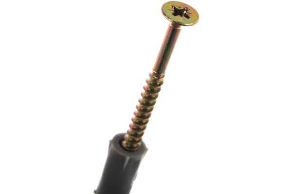 Дюбель Зубр СТАНДАРТ с шурупом 10x60мм, 6шт 30661-10-60