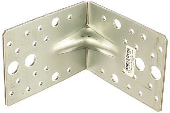 Крепежный усиленный уголок ЗУБР УКУ-2.5 80х100х100 х 2.5мм 31011-100