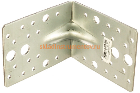 Крепежный усиленный уголок ЗУБР УКУ-2.5 80х100х100 х 2.5мм 31011-100