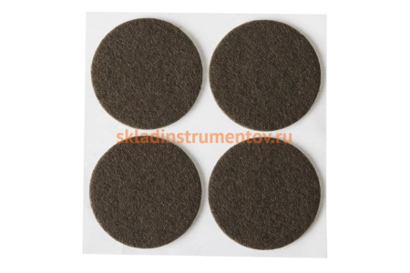 Самоклеящиеся накладки на мебельные ножки Stayer COMFORT фетровые, коричневые, круглые - диаметр 25 мм, 8 шт 40910-25