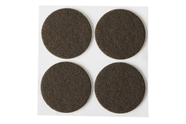 Самоклеящиеся накладки на мебельные ножки Stayer COMFORT фетровые, коричневые, круглые - диаметр 25 мм, 8 шт 40910-25