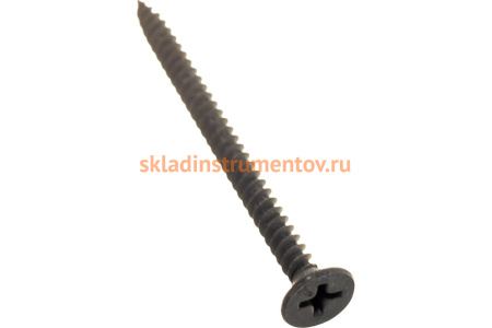 Фосфатированный саморез с мелкой резьбой Зубр по дереву/металлу, PH2, 3,5 x 51 мм, 200 шт 300011-35-051