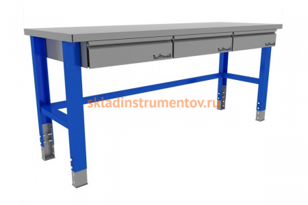 Промышленный металлический стол 2000 мм Верстакофф PROFFI 115003