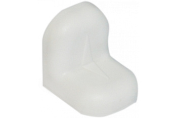 Уголок с заглушкой MFK-TORG 20х20х16х1.2 белый 1 20 20 1