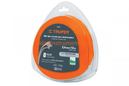 Леска для триммеров 2.4 мм, 12м, нейлон Truper HTA-95 17607