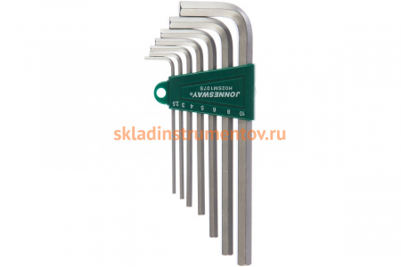 Комплект угловых шестигранников Jonnesway LONG H02SM107S