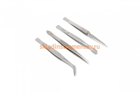 Набор пинцетов ROCKFORCE 4 предмета RF-69414