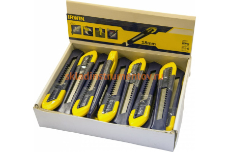 Нож с сегментированым лезвием Irwin 18мм, 24шт. 10506547