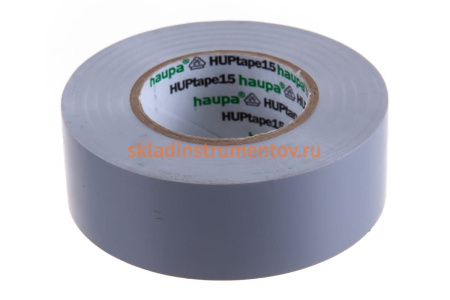 Изолента ПВХ HAUPA цвет серый, шир.25 мм, длина 20 м, d 74 мм 263866