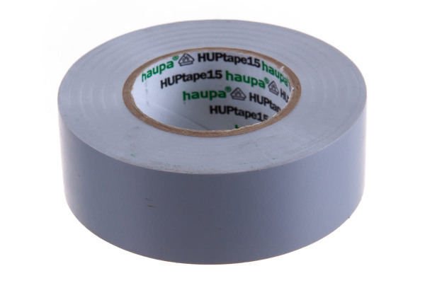 Изолента ПВХ HAUPA цвет серый, шир.25 мм, длина 20 м, d 74 мм 263866