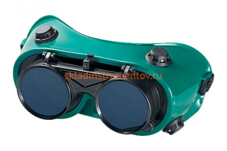 Очки газосварщика с откидными стеклами MATRIX 89148