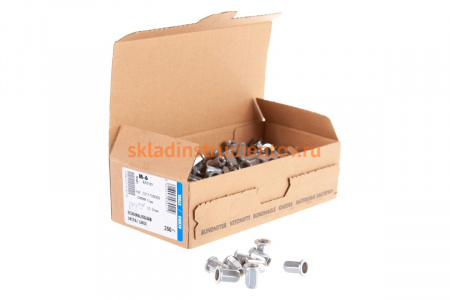 Заклепка с внутренней резьбой Bralo 6-гранная М6 СТ-ЦБ 250 шт 0311106009