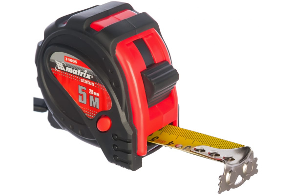Рулетка 5 м х 25 мм Status magnet 3 fixations MATRIX 31005