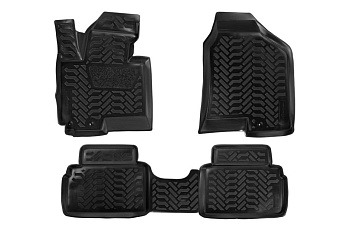 Ковры в салон Airline 3D с подпятником для Kia Sportage III 2010-16 4 шт. ACM-PS-42