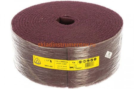 Рулон из нетканного абразивного материала (115 мм; 10 м; Р180) KLINGSPOR 258887