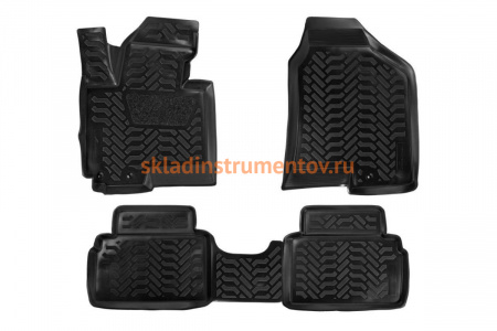 Ковры в салон Airline 3D с подпятником для Kia Sportage III 2010-16 4 шт. ACM-PS-42