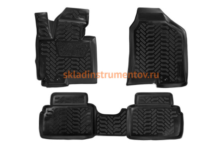 Ковры в салон Airline 3D с подпятником для Kia Sportage III 2010-16 4 шт. ACM-PS-42