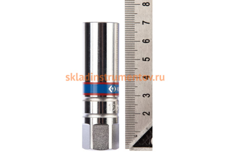 Свечная шестигранная головка 3/8", 16мм, магнитный фиксатор KING TONY 366516