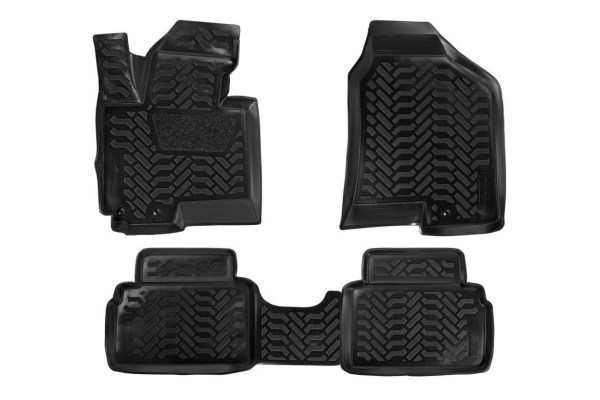 Ковры в салон Airline 3D с подпятником для Kia Sportage III 2010-16 4 шт. ACM-PS-42