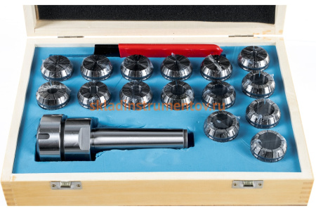 Патрон цанговый MSB4-ER40, хвостовик конус Морзе, DIN228-A, с набором цанг 15 шт. 4-26 мм GRIFF b220332