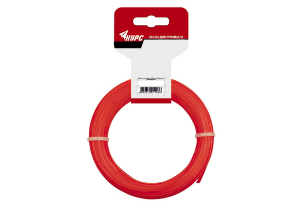 Леска для садовых триммеров (2.0 мм; 15 м; квадрат) КУРС 77883