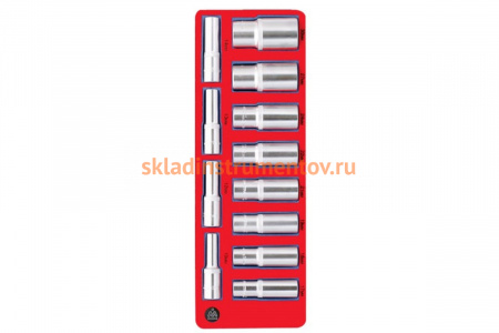 Набор глубоких головок (1/2”, ложемент, 12 предметов) МАСТАК 5-014012