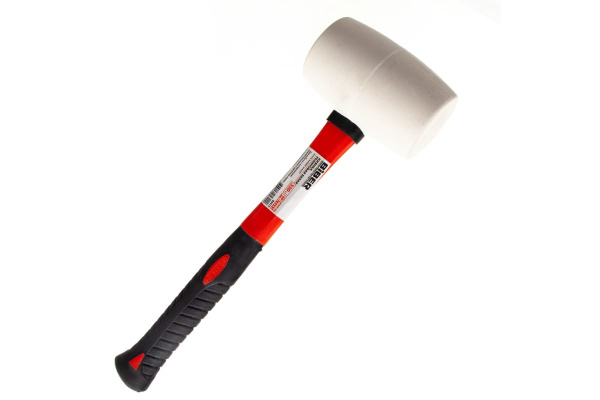 Киянка (белая, с фибергласовой ручкой 58мм) Biber 85417 тов-157934