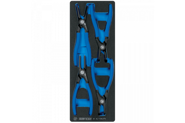 Набор съемников стопорных колец, ложемент, 4 предмета KING TONY, 9-42154GPV