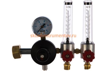 Регулятор универсальный У-30/АР-40-КР1-Р2  аргон + углекислота REDIUS 051051 Регулятор универсальный У-30/АР-40-КР1-Р2  аргон + углекислота REDIUS 051051