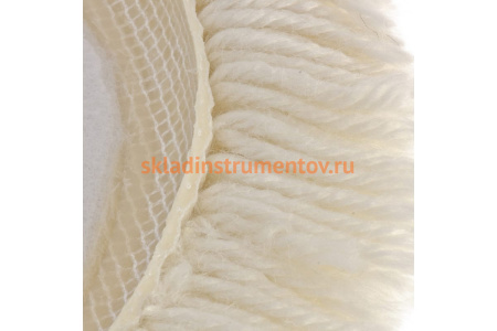 Насадка полировальная под липучку (125 мм, плетеная шерстяная нить) MATRIX 75957