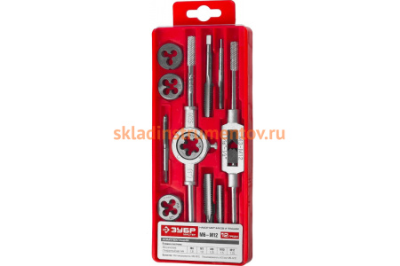 Набор с металлорежущим инструментом 12 предметов (М6-М12) Зубр 28121-H12