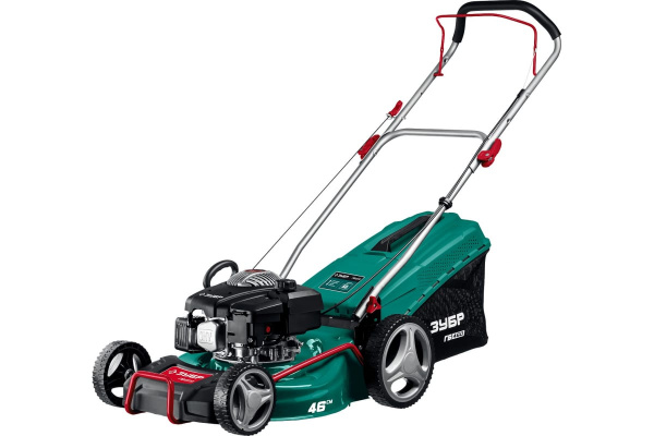 Бензиновая газонокосилка ЗУБР 460 мм, 4.5 л.с. ГБ-460