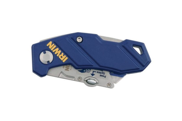 Складной нож с биметаллическим универсальным лезвием IRWIN 10507695