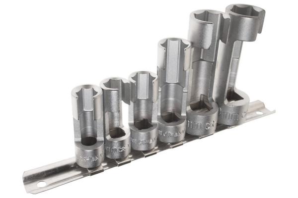 Комплект разрезных головок, 6 граней, 6шт JTC-4536