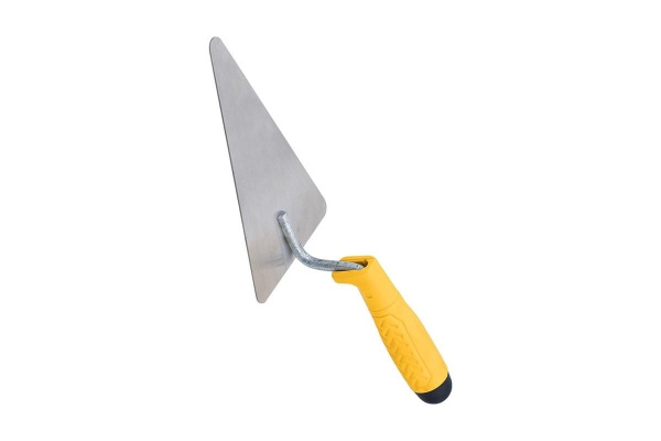 Треугольная кельма BIBER нержавеющая сталь, пластиковая рукоятка 200мм тов-191419