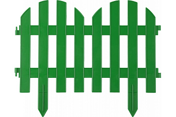 Декоративный забор Grinda Палисадник 28x300 см зеленый 422205-G