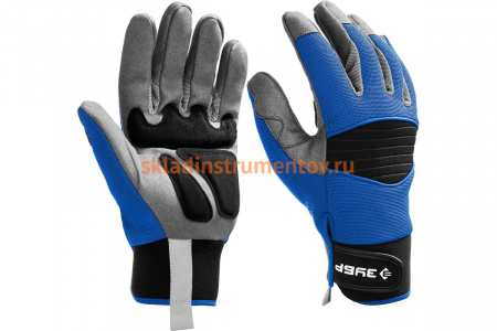 Комбинированные перчатки ЗУБР Монтажник, р. XL, для тяжелых механических работ 11475-XL