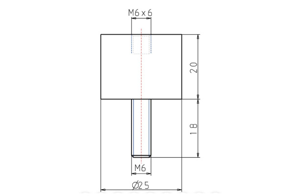 Резинометаллический буфер KIPP K0568.02502055